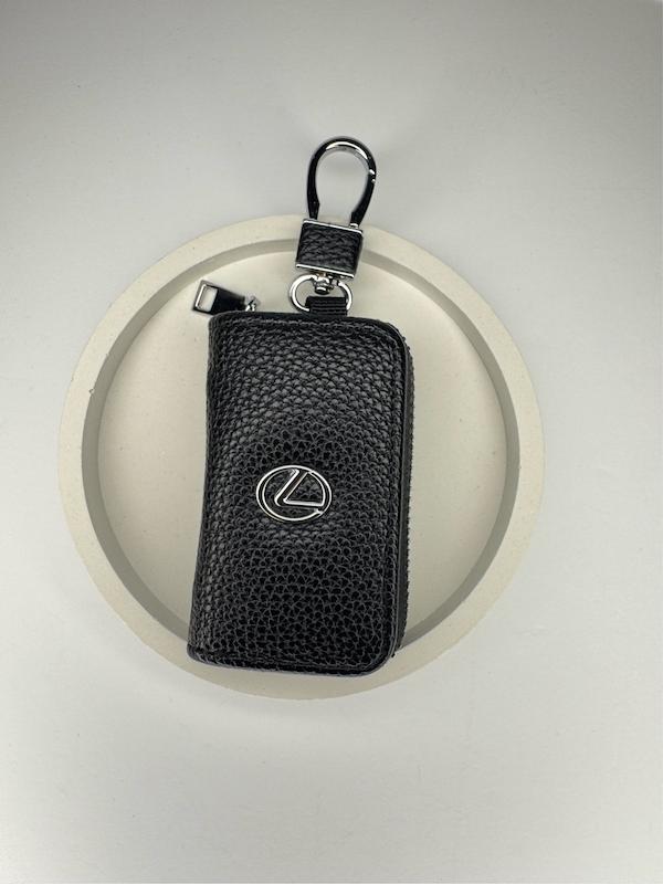 کاور ریموت کتابی زیپی وارداتی خودرو لکسوس LEXUS جنس چرمی رنگ مشکی