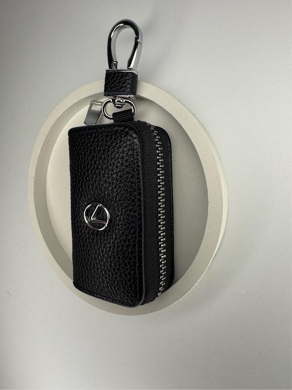 کاور ریموت کتابی زیپی وارداتی خودرو لکسوس LEXUS جنس چرمی رنگ مشکی