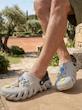 کراکس دمپایی ساحلی مردانه طرح Tennis تنیس رنگ طوسی مشکی
