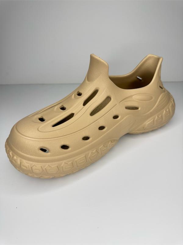 کراکس دمپایی ساحلی مردانه رنگ کرم کفی EVA طرح هامر برند شیما