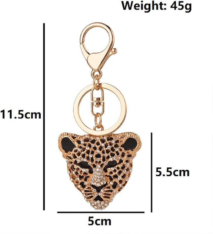چارم بگ آویز کیف جاکلیدی طرح tiger رنگ طلایی