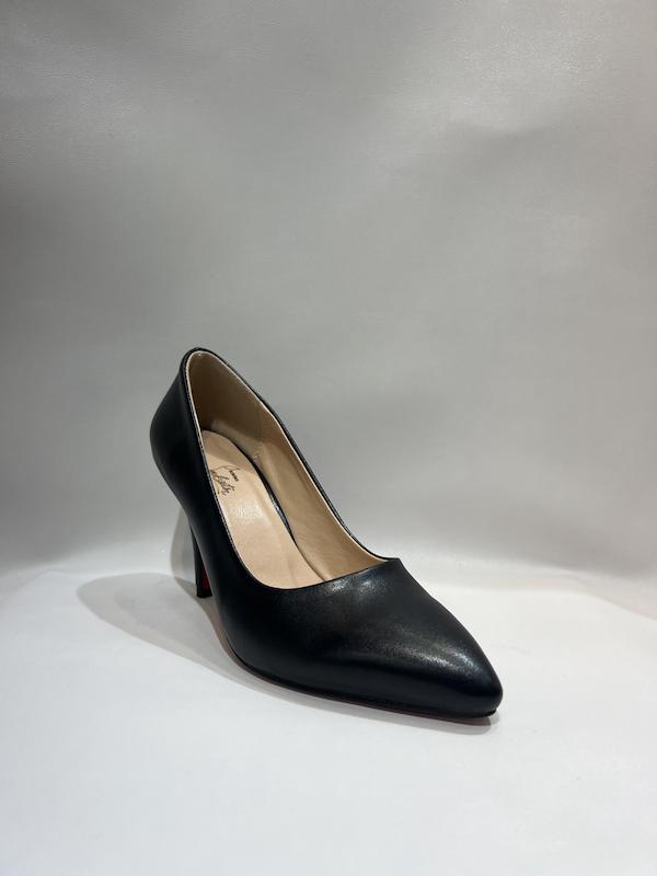  کفش مجلسی  7 سانت ساده مشکی مات 