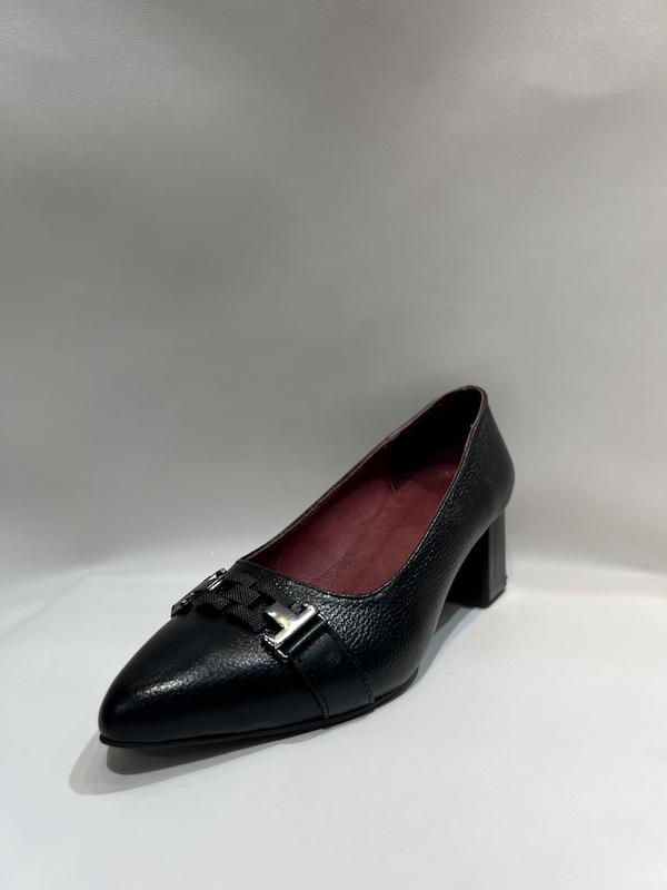  کفش مجلسی چرم طبیعی 3 سانت یراق دار 