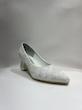  کفش مجلسی زنانه پاشنه 5 سانت گیپور سفید 