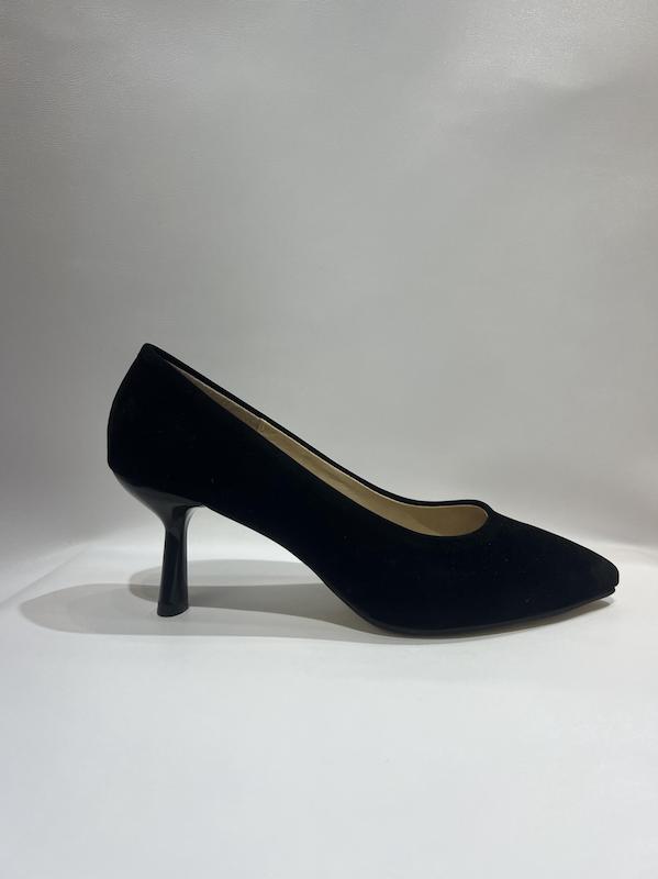  کفش مجلسی پاشنه 5 سانت نازک رویه مخمل و سوِیت 