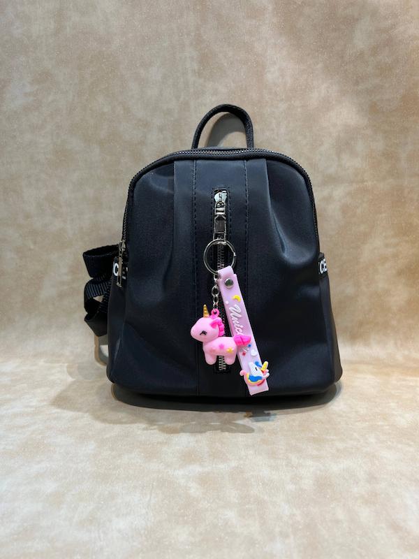 کوله پشتی دخترانه عروسک دار مشکی