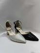  کفش مجلسی سنگی نگین ریز نقره ای و مشکی 
