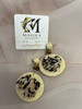 گوشواره کنفی مدل دایره پلنگی