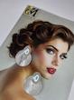 گوشواره گرد شیاردار و مرواریدی نقره ای
