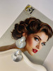 گوشواره گرد شیاردار و مرواریدی نقره ای