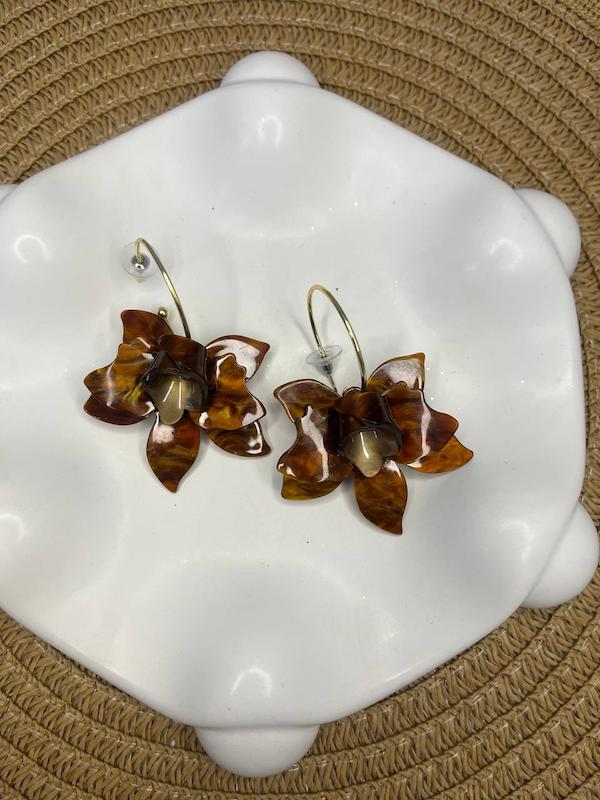 گوشواره حلقه ای گل کد372