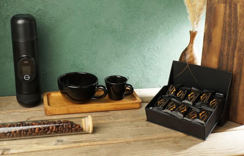 ست هدیه تبلیغاتی کد 40213 | ست قهوه و اسپرسوساز شارژی خاص