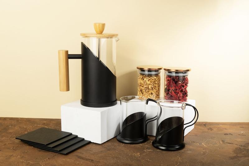 ست هدیه تبلیغاتی کد 40214 | ست دمنوش و فرنچ‌پرس خاص