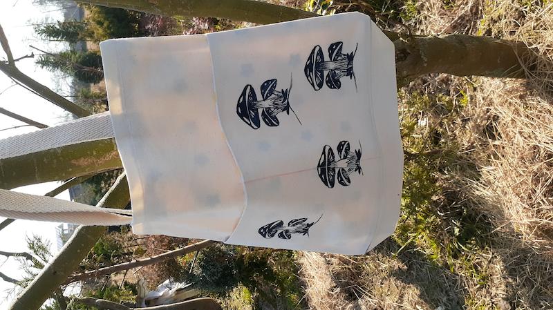 توت بگ پارچه ای خرید طرح قارچ کد T01