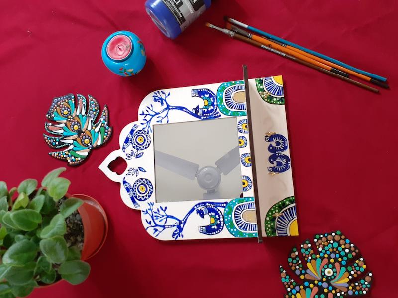 جاکلیدی چوبی دیواری طرح چشم نظر W07
