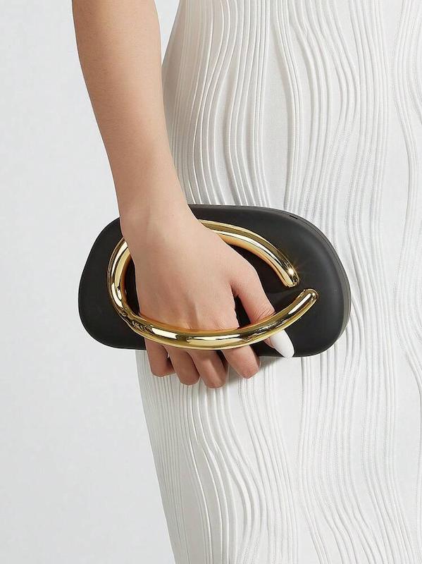 کیف کلاچ اکریلیک دسته بیضی