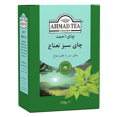 چای سبز نعناع 250 گرمی احمد