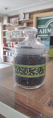 چای سبز شیشه ای 175 گرمی احمد