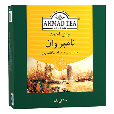 چای کیسه ای احمد- بسته ی 100 عددی ساده