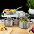 سرویس 5 پارچه برگهف مدل لئو گرافیت استیل کد 9691