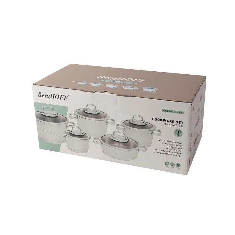 سرویس 10 پارچه استیل برگهف مدل Manhatan کد 0005
