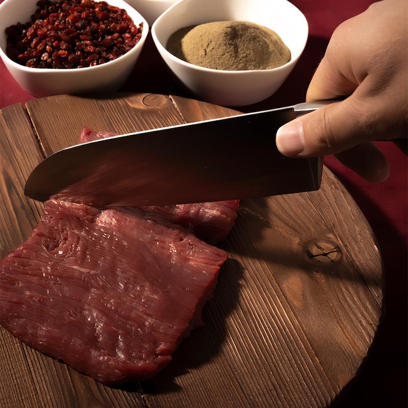 چاقو برگهف مدل Santoku سه پرچ کد 0522