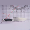 چاقو آشپزخانه برگهف مدل Santoku کد 2079