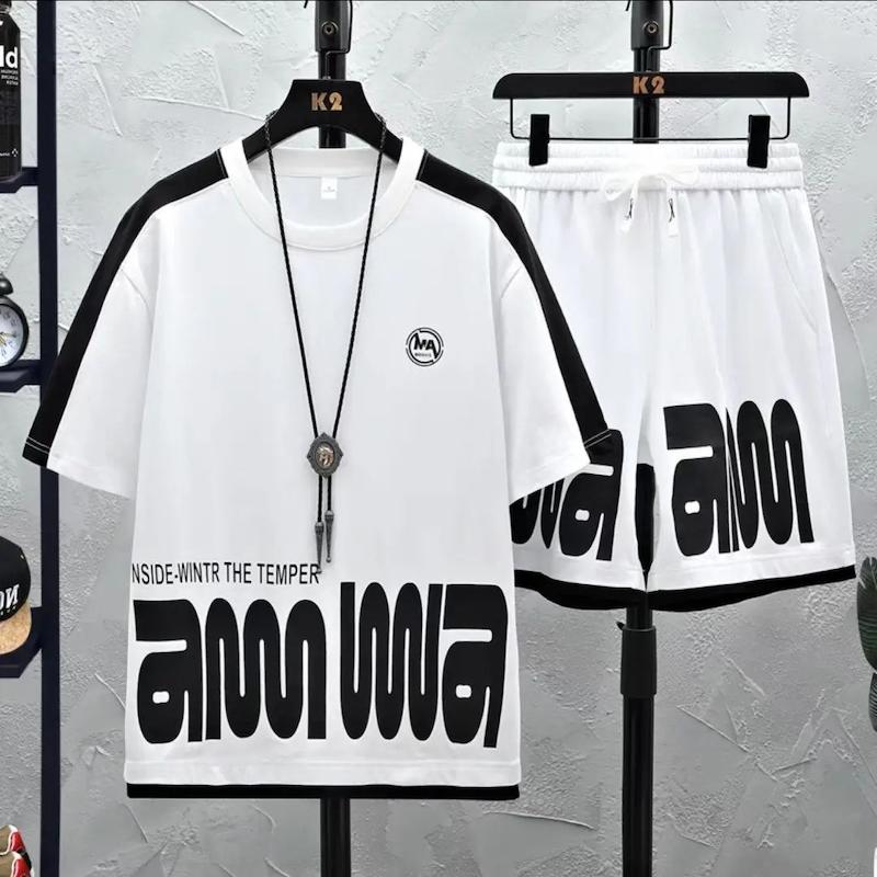 ست تیشرت وشلوارک پنبه مردانه خاص 213