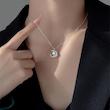 گردنبند زنانه ماه یخ زده نگین دار1028i