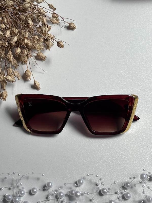 عینک آفتابی برند LV زنانه قهوه ای یووی 400   B1084