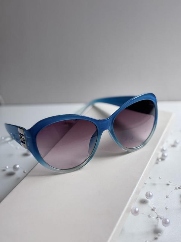 عینک آفتابی برند Gucci زنانه بی دار آبی بنفش یووی 400   B1081