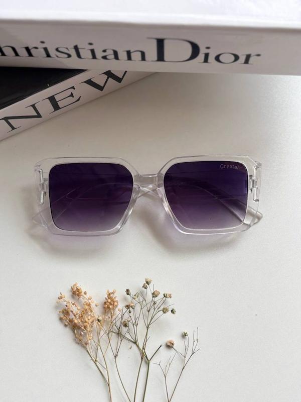 عینک آفتابی برند Dior زنانه بنفش یخی ترند یووی 400   B1110