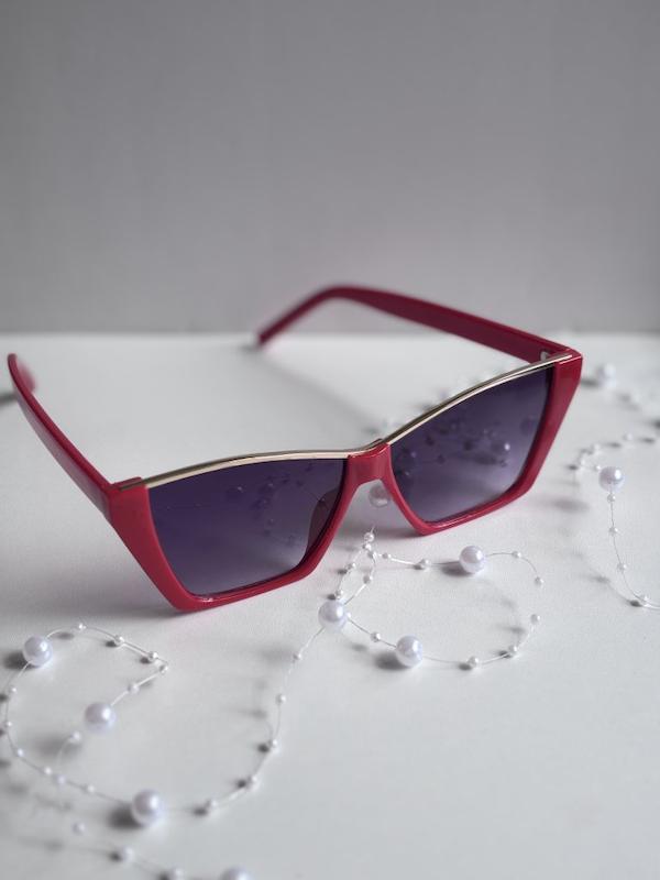 عینک آفتابی برند Prada زنانه قرمز ترند یووی 400  B1124