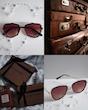 عینک آفتابی برند Chanel زنانه قهوه ای ترند یووی 400   B1142