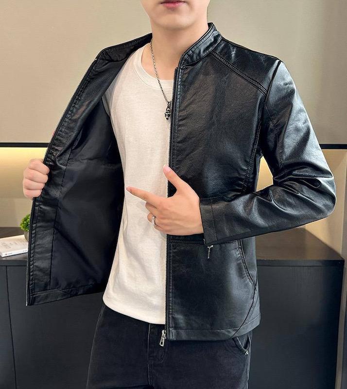 کاپشن چرم مردانه1452