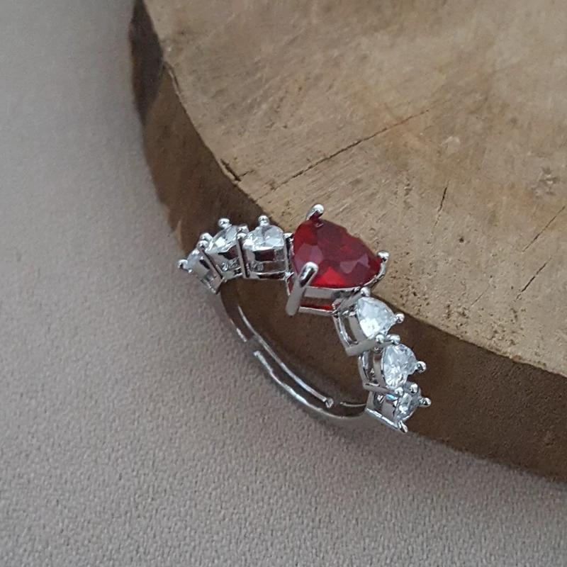 انگشتر جواهری نقره ای 1618