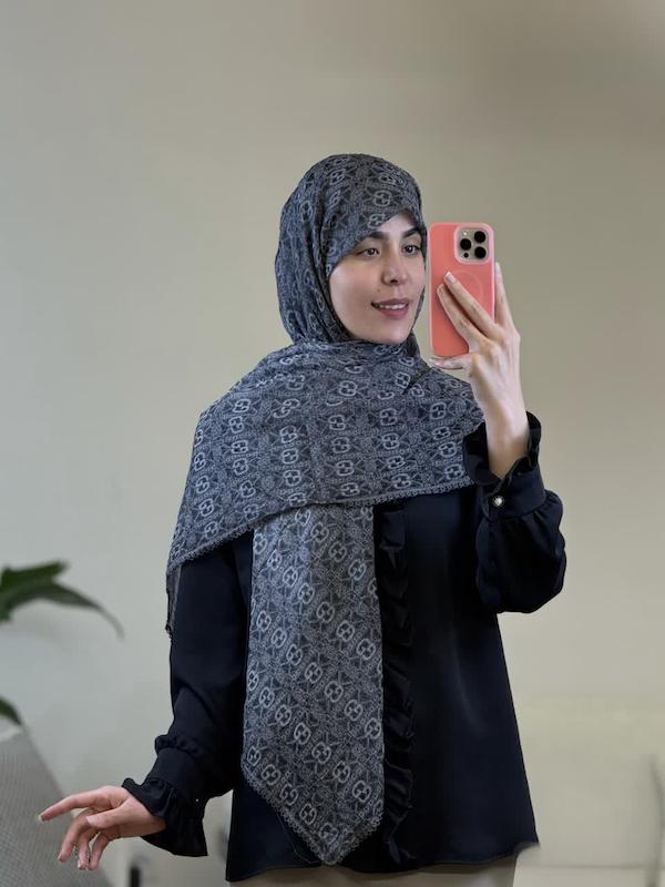 روسری حریر مجلسی 