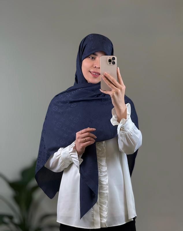 روسری ابریشم ژاکارد لویی ویتون 