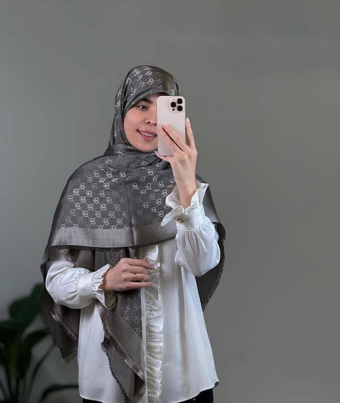 روسری ژاکارد پاپیون 