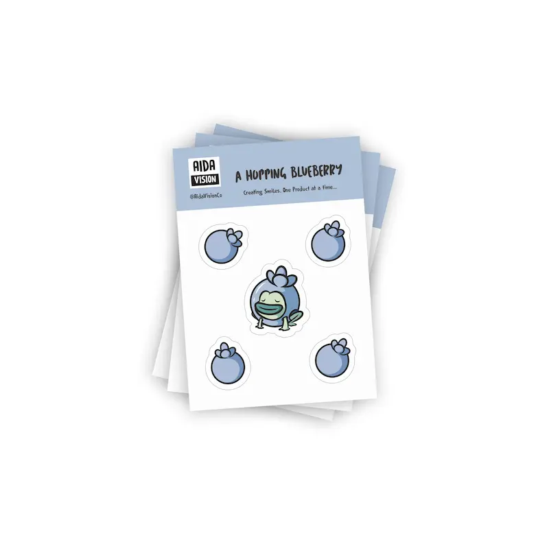 استیکر بلوبری جهنده!