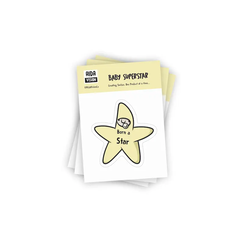 استیکر نی نی سوپر استار!