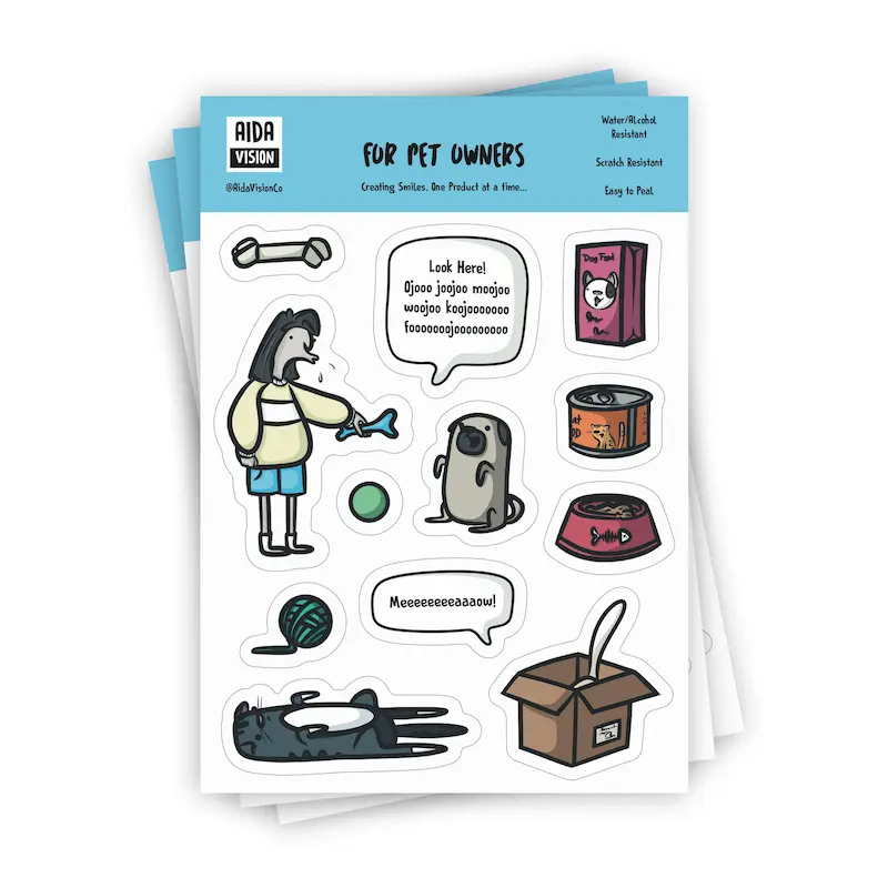 استیکر برای صاحبان حیوانات خانگی