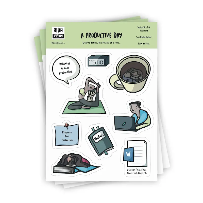 استیکر یک روز پربار