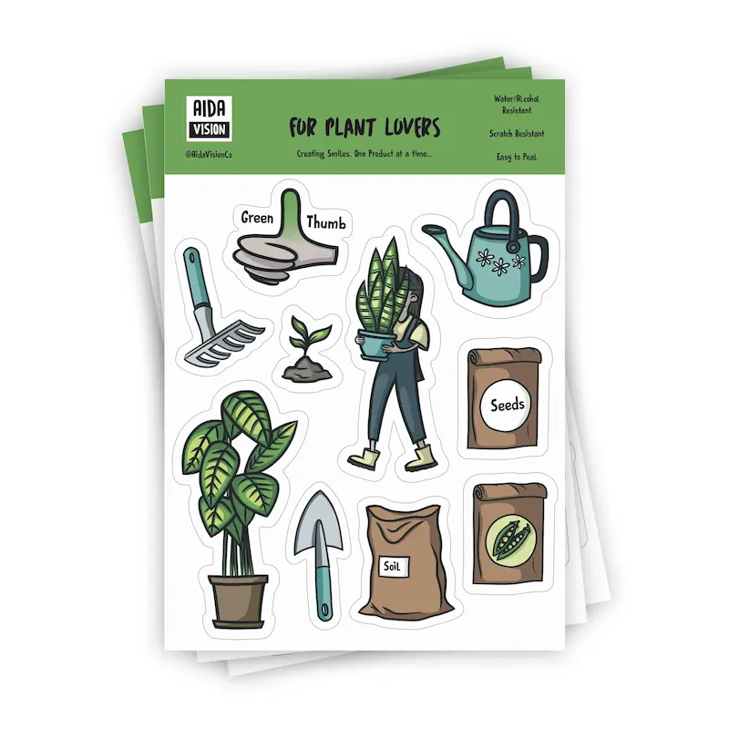 استیکر برای دوستداران گیاه