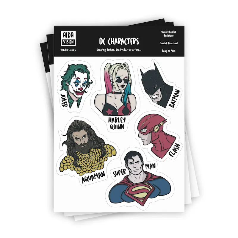 استیکر کاراکترهای DC