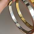 دستبند و دستبند استیل کارتیر لاو Cartier با حک 750 