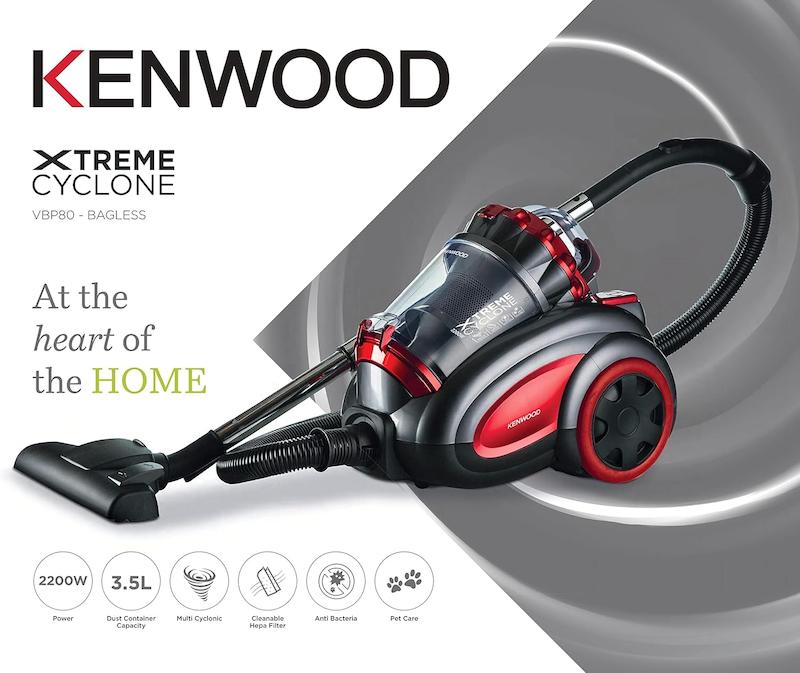 جاروبرقی بدون کیسه کنوود مدل Kenwood VBP80.000RG