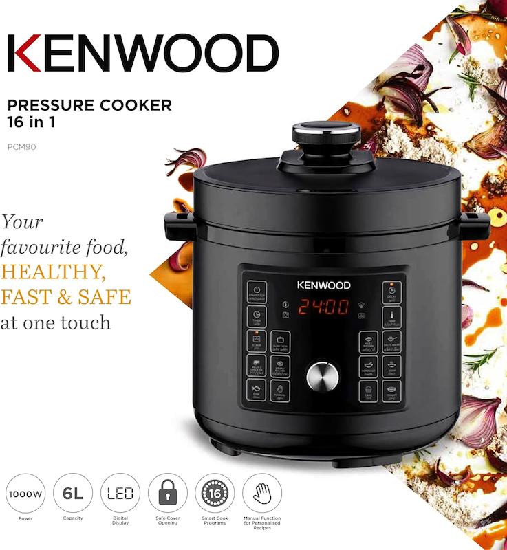زودپز برقی و مولتی‌کوکر کنوود مدل Kenwood PCM90.000BK