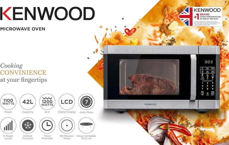 مایکروویو گریل‌دار کنوود مدل Kenwood MWM42.000BK