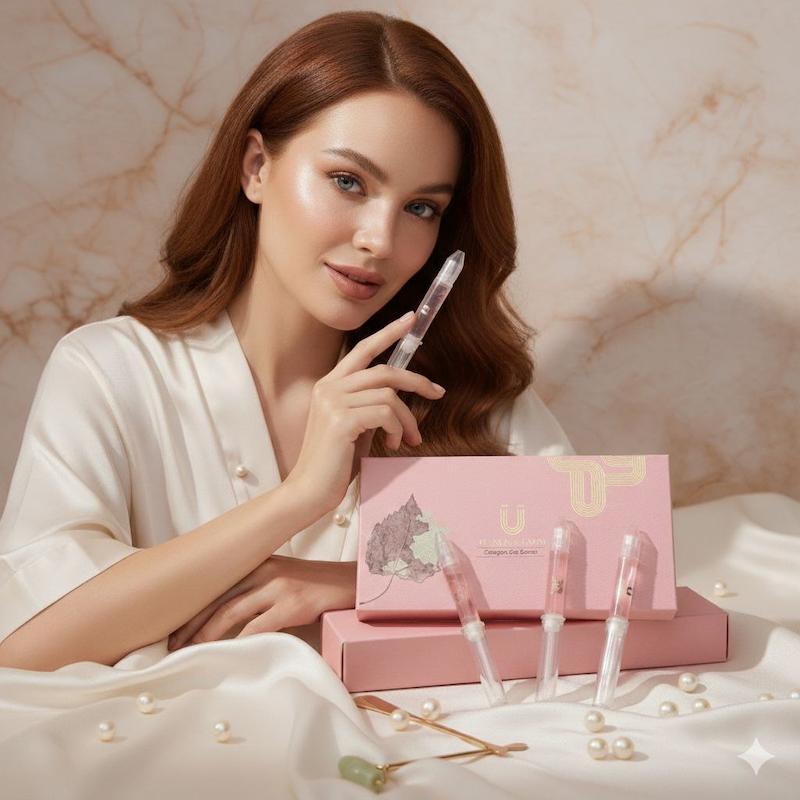 سرم ژل کلاژن لاکچری کوین پک 4 عددی 